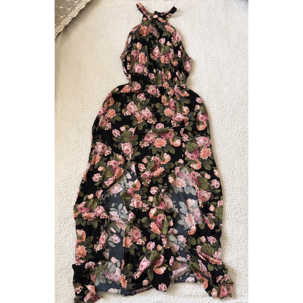 AEO Floral Maxi Dress | Open Back